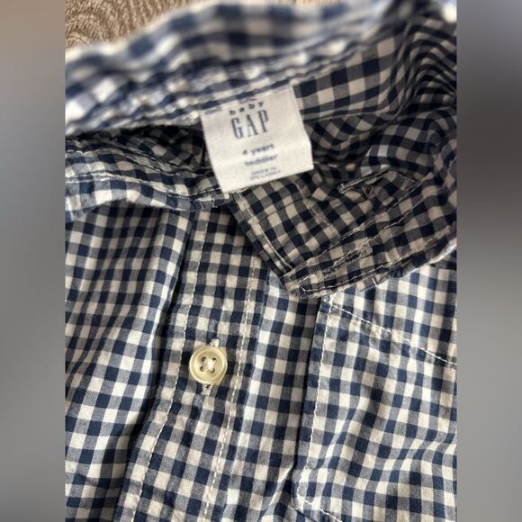 Janine &Jack and Gap Blue Kids Button-Up Shirt - Picture 10 of 11